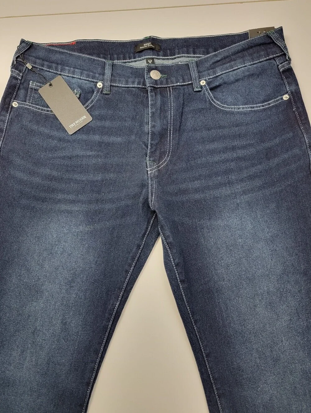 Ricky SN Straight  Wintergreen True Religion Waist 36X34 Men's Jeans 700866 New